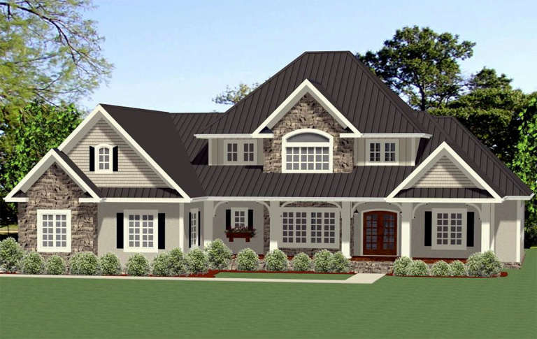House Plan House Plan #20594 Front Elevation 