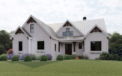 Modern Farmhouse House Plan #8594-00013 Elevation Photo