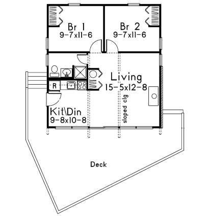 Main Floor for House Plan #5633-00396