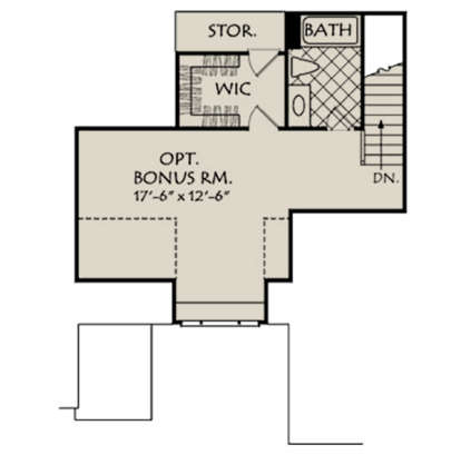 Optional Second Floor for House Plan #8594-00043