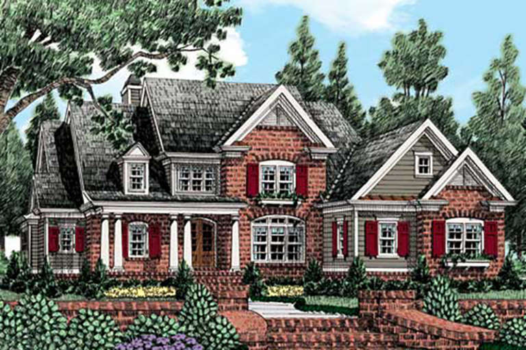 House Plan House Plan #20853 Front Elevation 