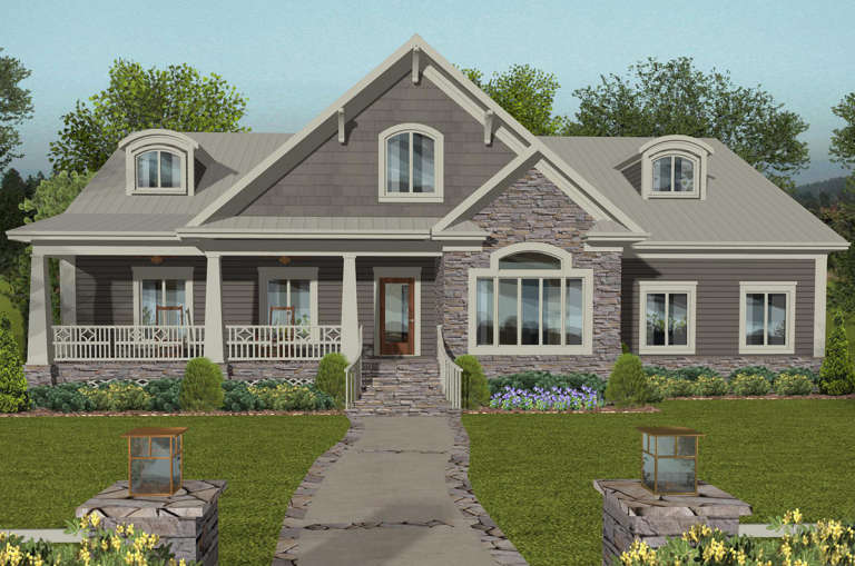 House Plan House Plan #20885 Front Elevation 