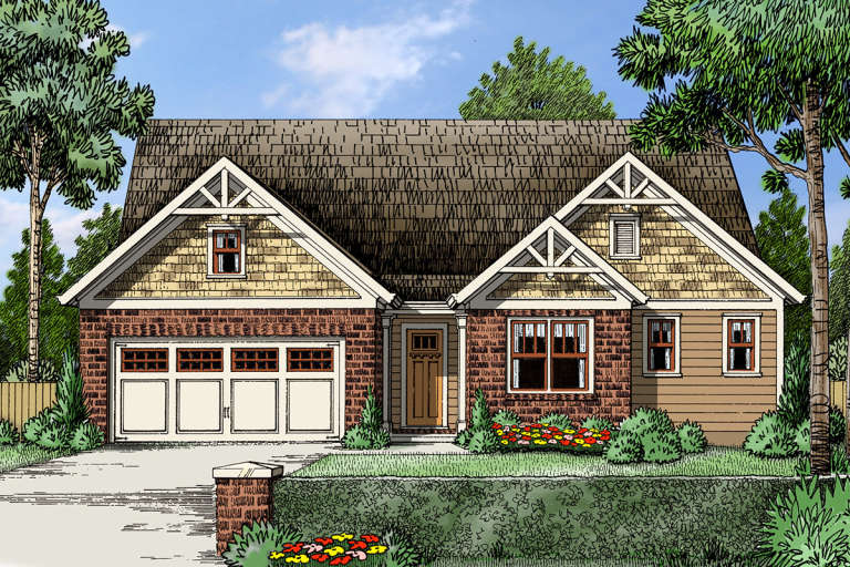 House Plan House Plan #20887 Front Elevation 