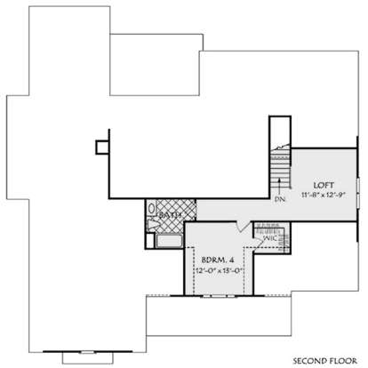 Second Floor for House Plan #8594-00093