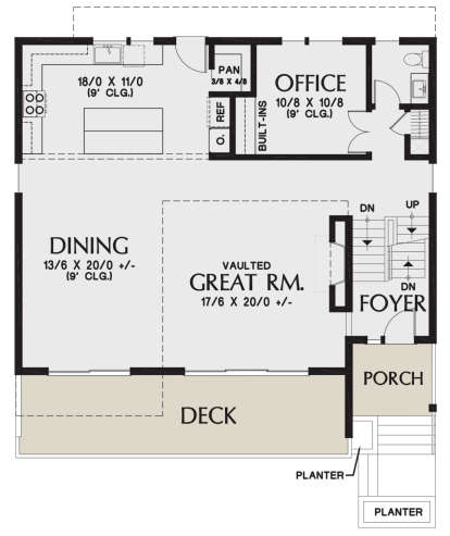 Main Floor for House Plan #2559-00818