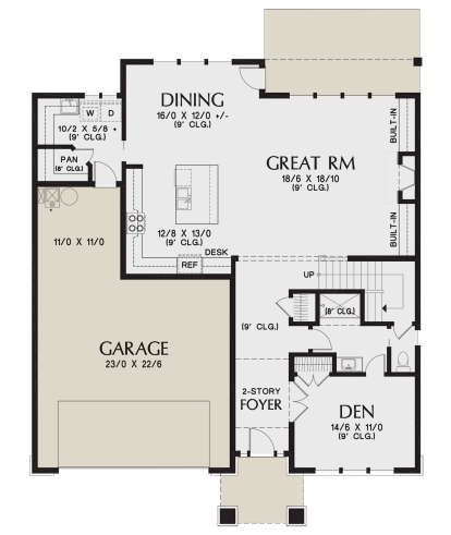 Main Floor for House Plan #2559-00823