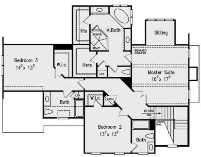 Second Floor for House Plan #8594-00224