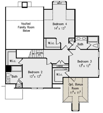 Second Floor for House Plan #8594-00227