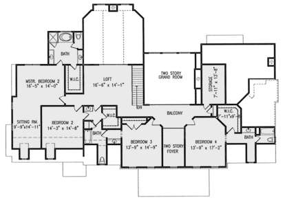 Second Floor for House Plan #699-00140