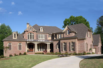Luxury House Plan #699-00141 Elevation Photo