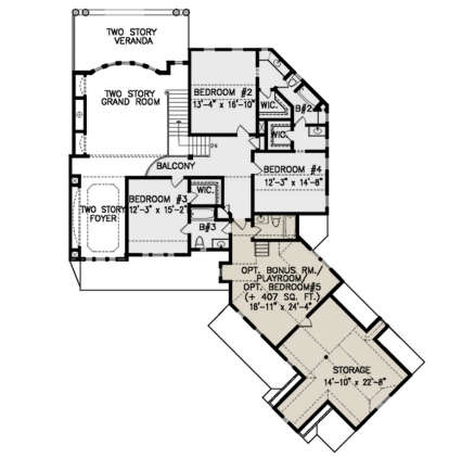 Second Floor for House Plan #699-00141