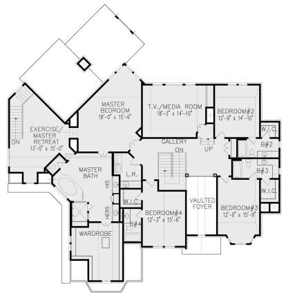 Second Floor for House Plan #699-00146