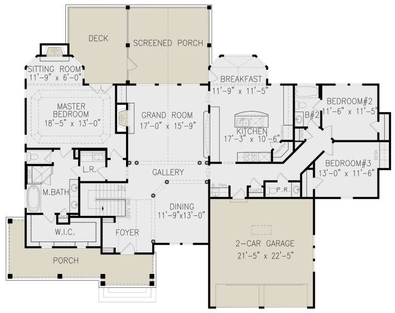 House Plan House Plan #21080 Drawing 1