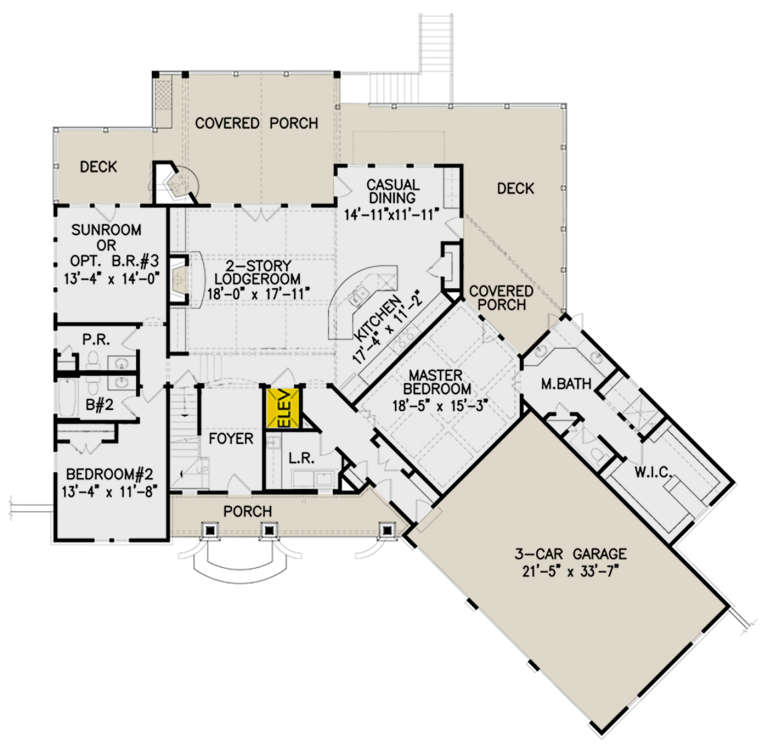 House Plan House Plan #21081 Drawing 1