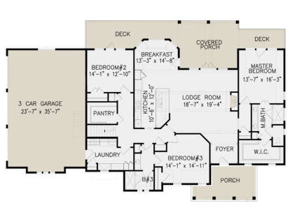 Main Floor for House Plan #699-00154