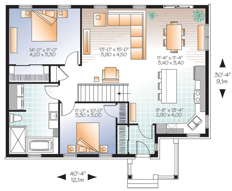 House Plan House Plan #21149 Drawing 1