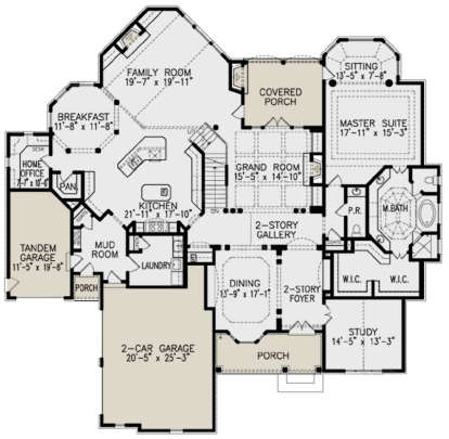 Main Floor for House Plan #699-00170