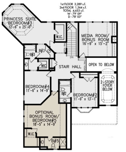 Second Floor for House Plan #699-00170