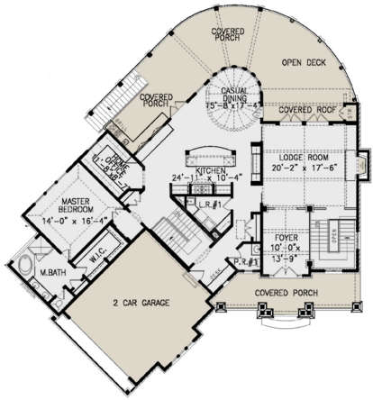 Main Floor for House Plan #699-00174