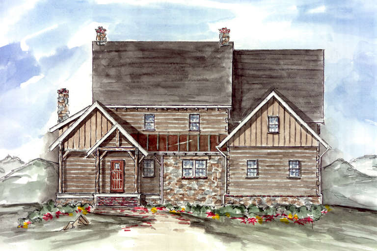 House Plan House Plan #21183 Front Elevation 