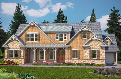 Craftsman House Plan #699-00179 Elevation Photo