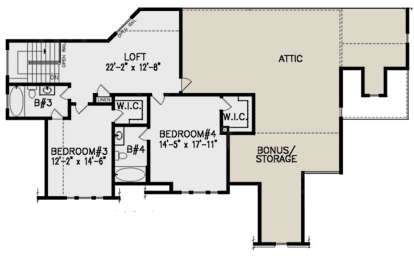Second Floor for House Plan #699-00179