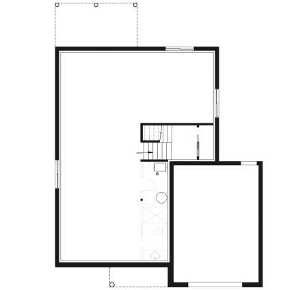 Basement for House Plan #034-01190