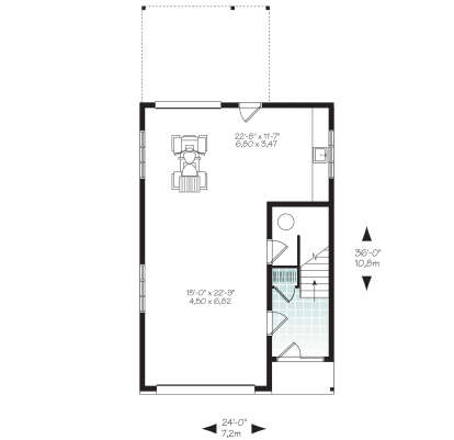 First Floor for House Plan #034-01198