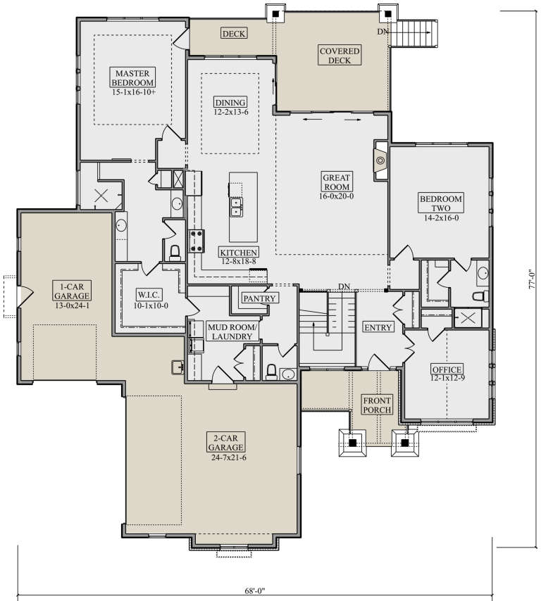 House Plan House Plan #21295 Drawing 1