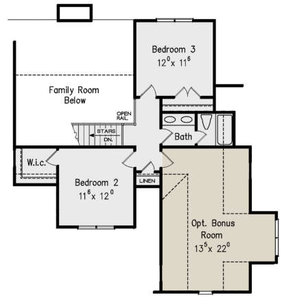 Second Floor for House Plan #8594-00268