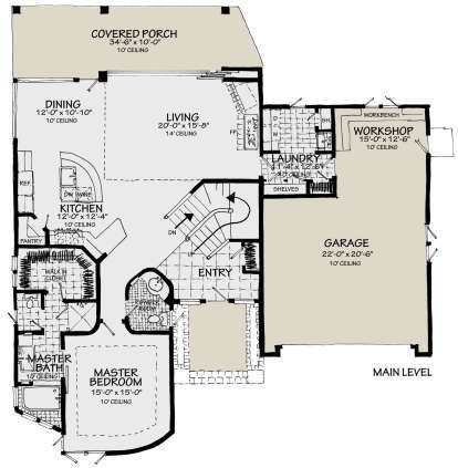 Main Floor for House Plan #1907-00047