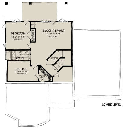 Basement for House Plan #1907-00047