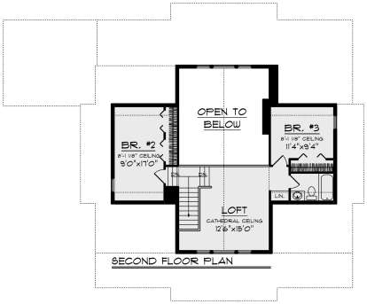 Second Floor for House Plan #1020-00335