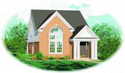Traditional House Plan #053-00091 Elevation Photo