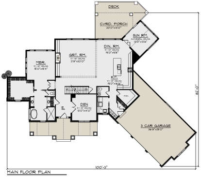 Main Floor for House Plan #1020-00340