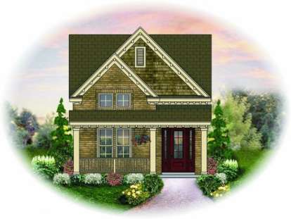 Traditional House Plan #053-00093 Elevation Photo