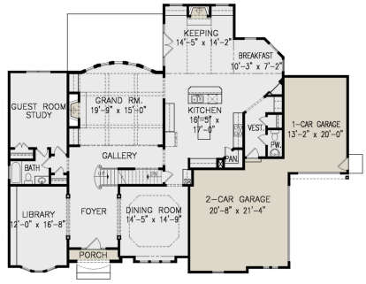 Main Floor for House Plan #699-00206