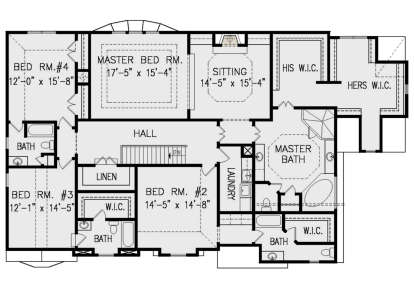 Second Floor for House Plan #699-00206