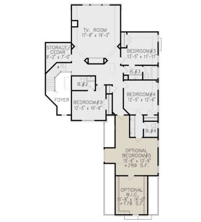 Second Floor for House Plan #699-00209