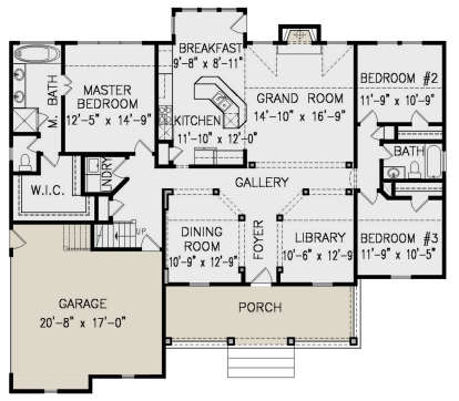 Main Floor for House Plan #699-00213