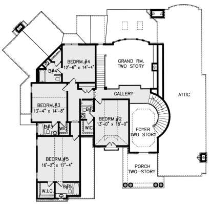 Second Floor for House Plan #699-00218
