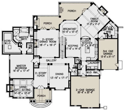Main Floor for House Plan #699-00222