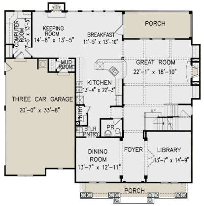 Main Floor for House Plan #699-00224