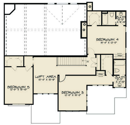 Second Floor for House Plan #8318-00120