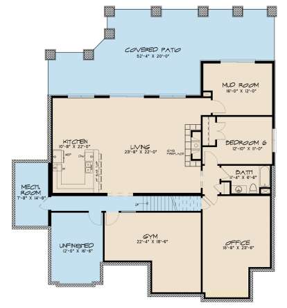 Basement for House Plan #8318-00120