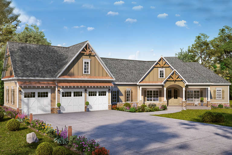 House Plan House Plan #22324 Front Elevation 