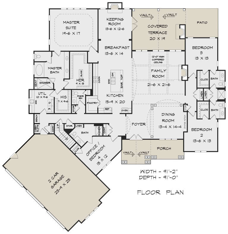 House Plan House Plan #22373 Drawing 1