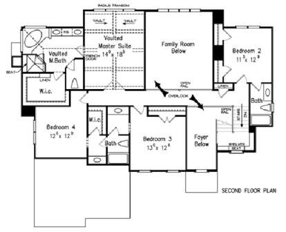 Second Floor for House Plan #8594-00301