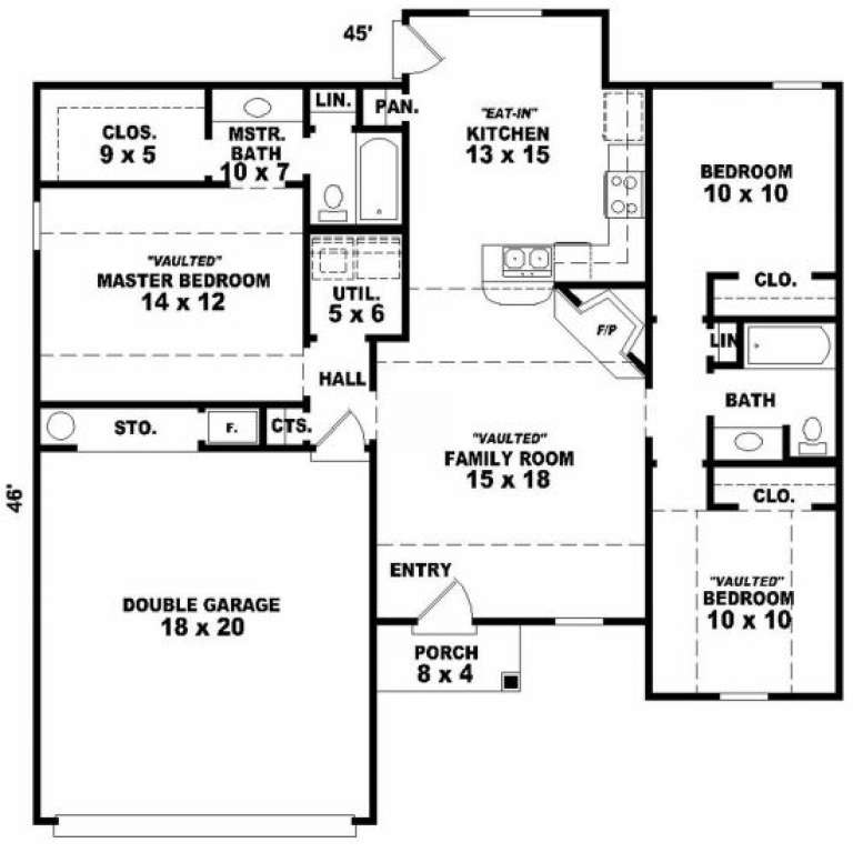 House Plan House Plan #2261 Drawing 1