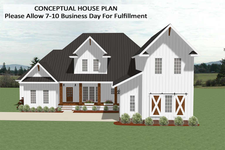 House Plan House Plan #22632 Front Elevation 